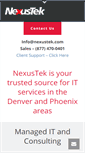 Mobile Screenshot of nexustek.com